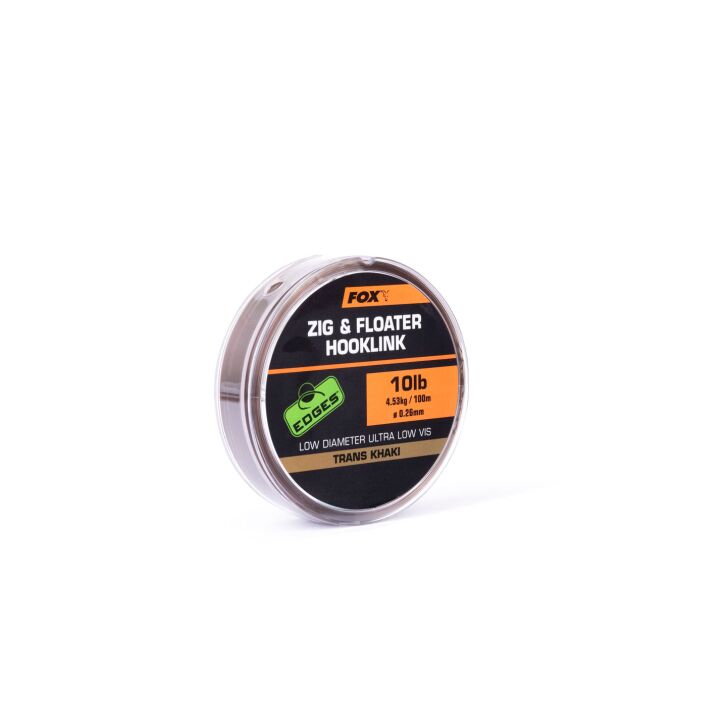 Fox Edges Zig & Floater Hooklink 15lb  0.30mm x100m