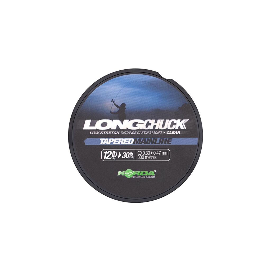 Korda LongChuck Tapered Mainline Klar 12-30lb/0.30-0.47mm