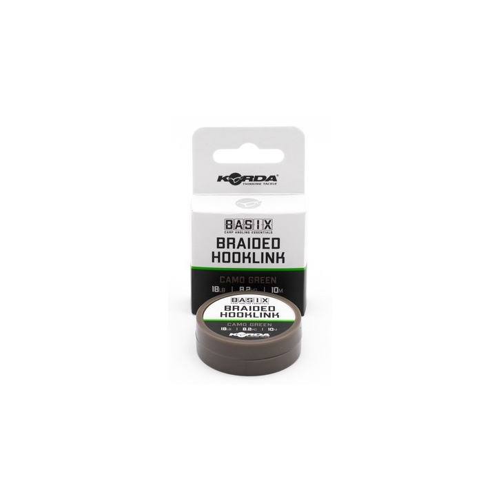 Korda Basix Braided Hooklink 18lb 8,2kg 10m