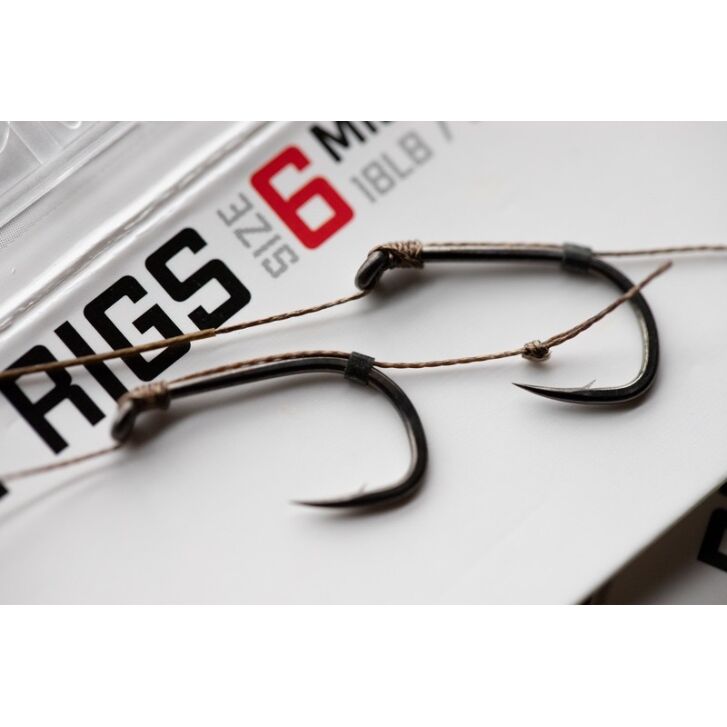 Korda Basix Hair Rigs Wide Gape Barbless Size 4 25lb