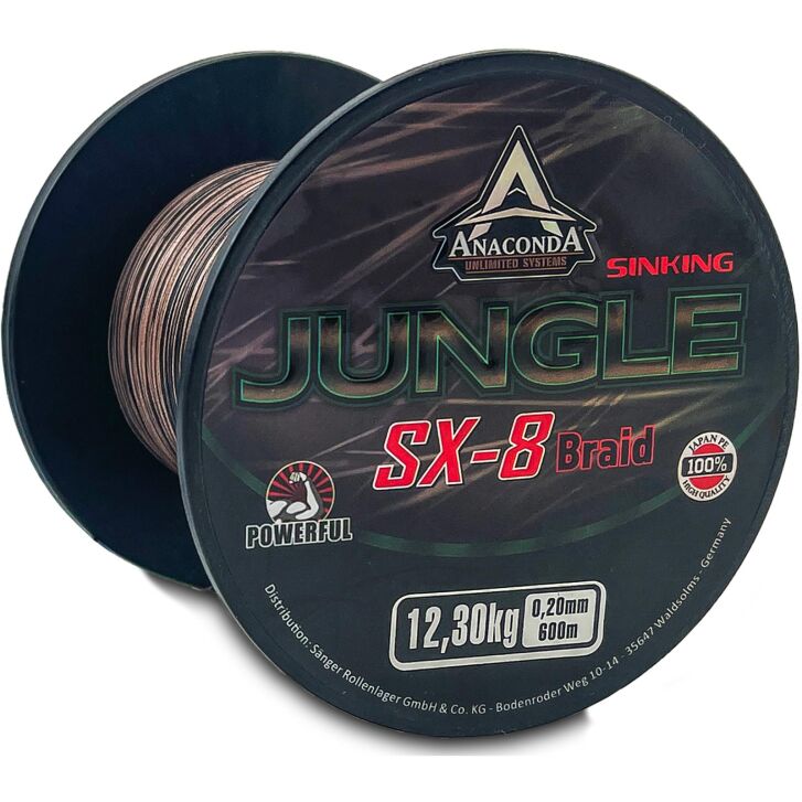 Anaconda  Jungle SX-8 Braid Sinking 600m 0,20mm/12,30kg