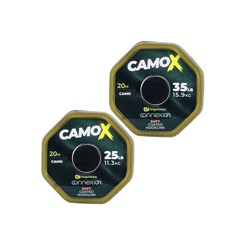 Ridge Monkey ConneXion CamoX Soft Coated Hooklink 20m 35lb