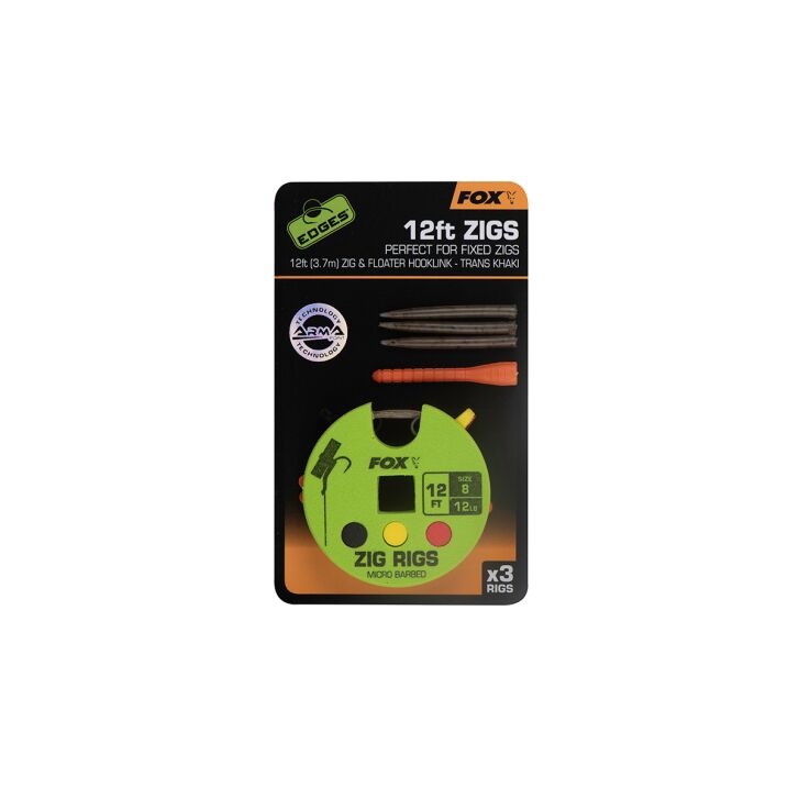 Fox Edges Zig Rig 8 - 12lb 3ft