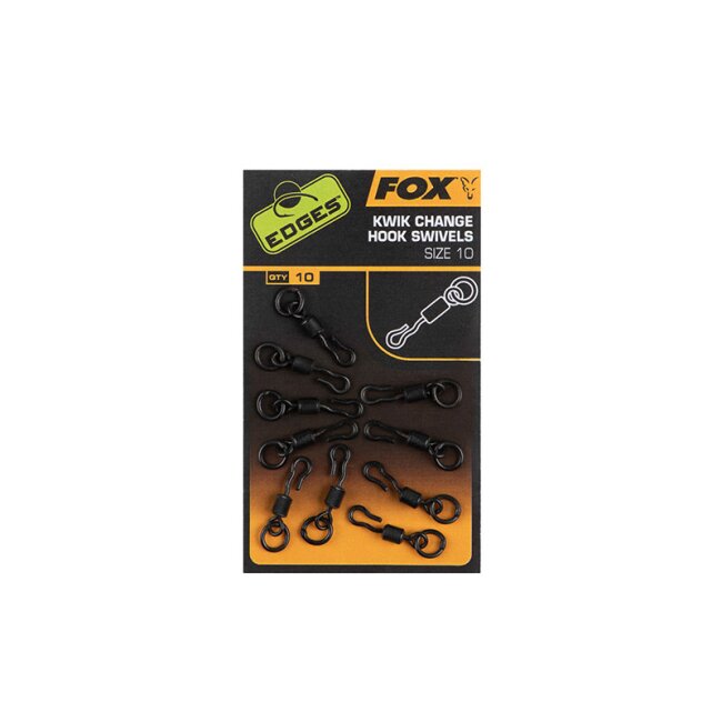 Fox EDGES™ Kwik change hook swivels size 11 x 10