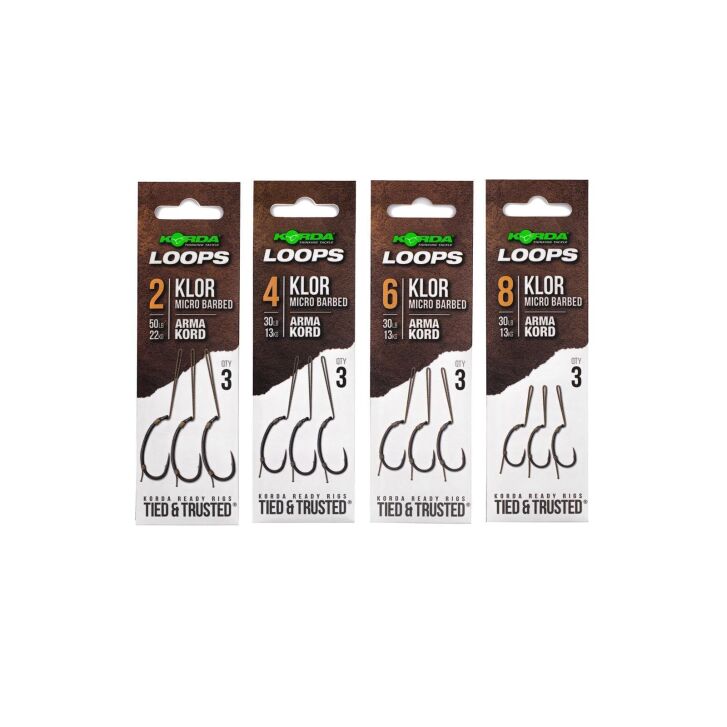 Korda Loop Rigs Klor Size 8 30 lb