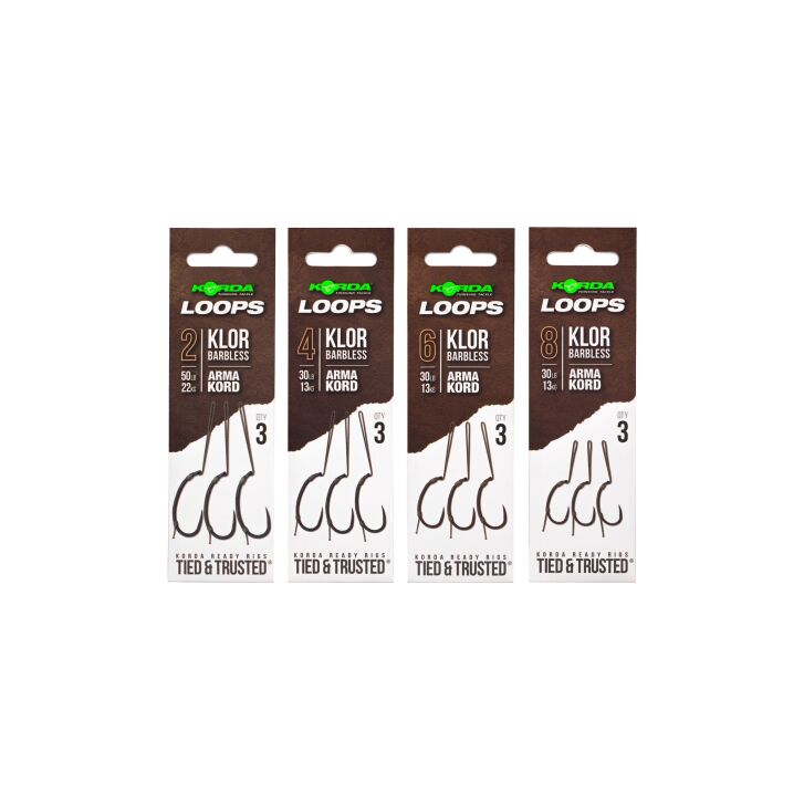 Korda Loop Rigs Klor Size 8 30 lb