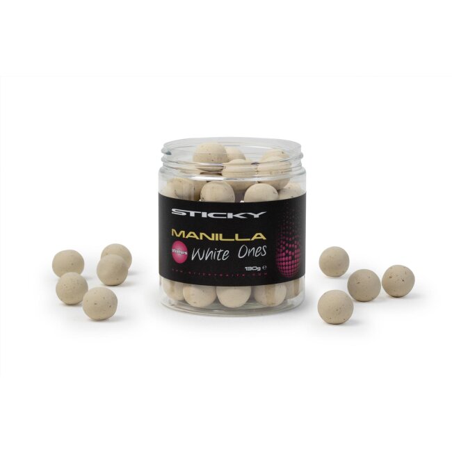Sticky Baits Manilla White Ones Wafters 16mm