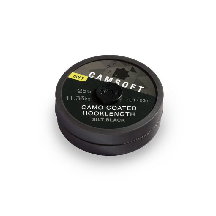 Thinking Anglers 25lb Camsoft Hooklength Camo Silt Black