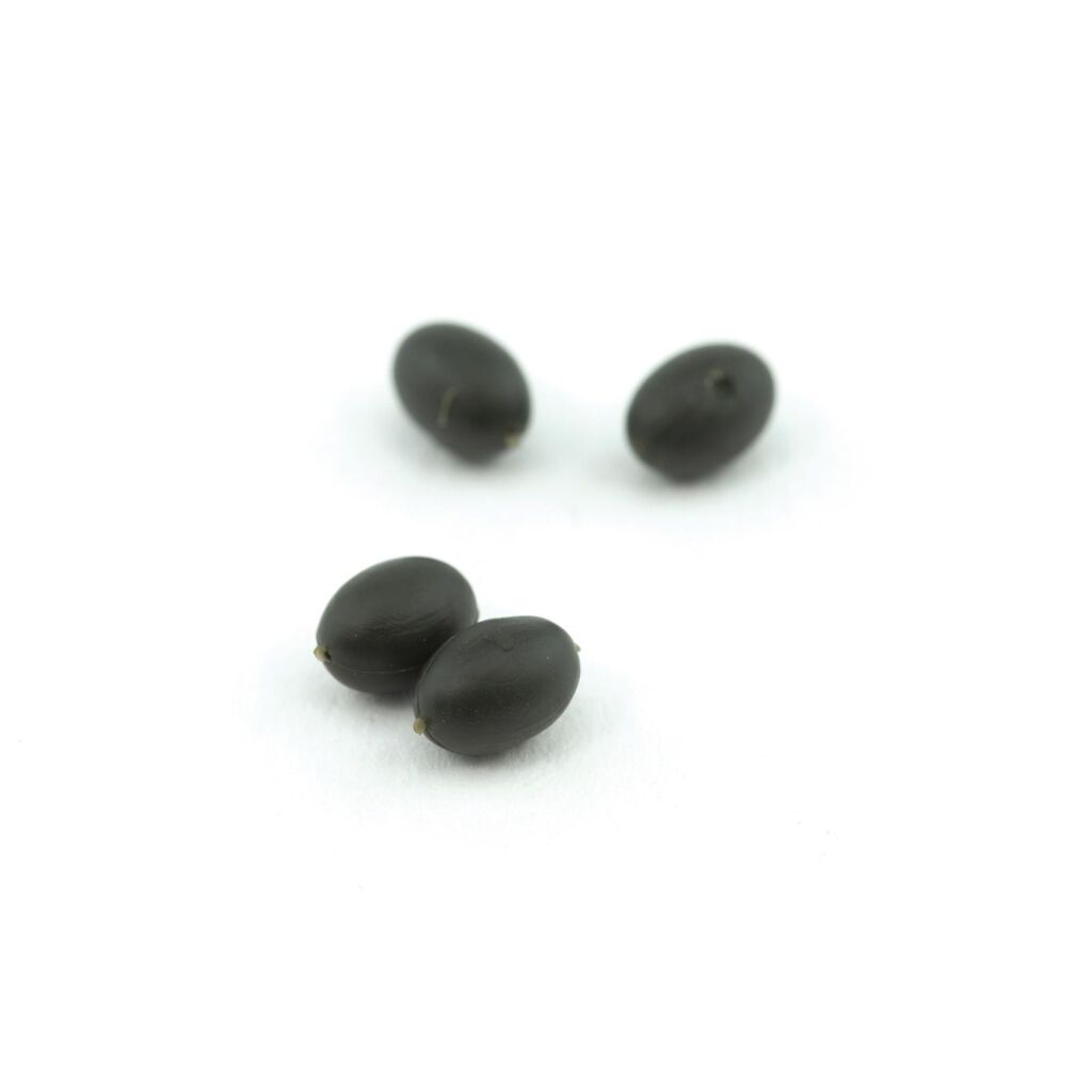 Thinking Anglers Oval Rubber Beads 8mm Green (12)