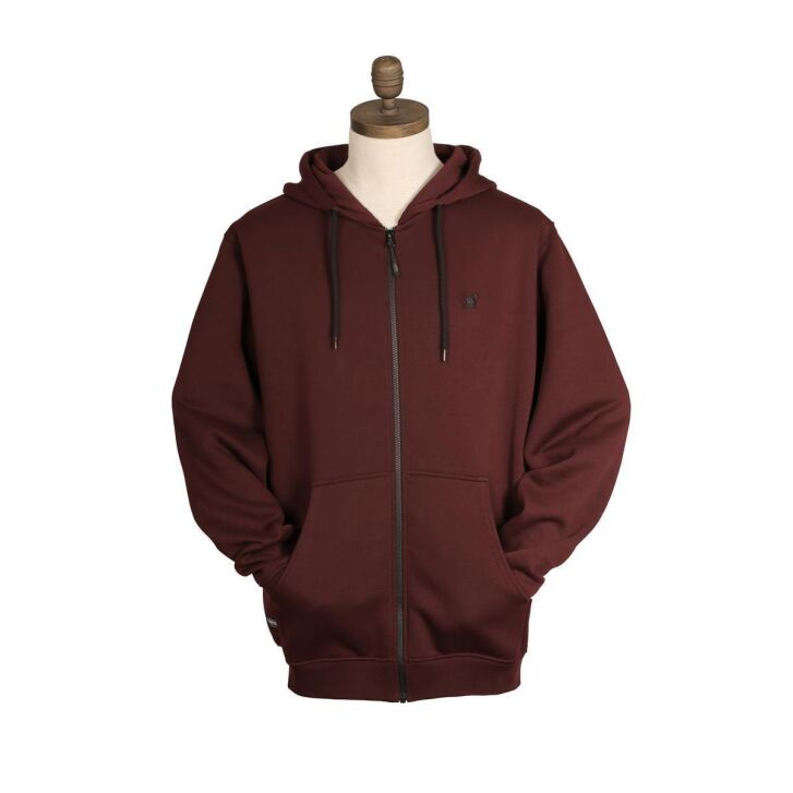 Thinking Anglers Zip Hoody Large Plum