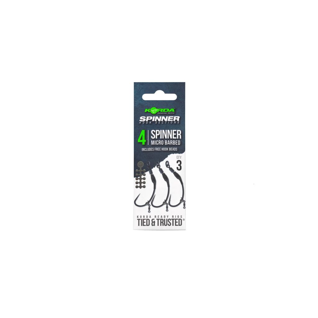 Korda Spinner Hook Sections Spinner Barbless 6