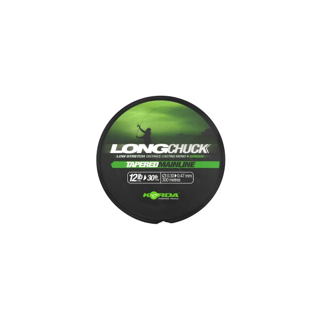 Korda LongChuck Tapered Mainline Green 12-30lb/0.30-0.47mm