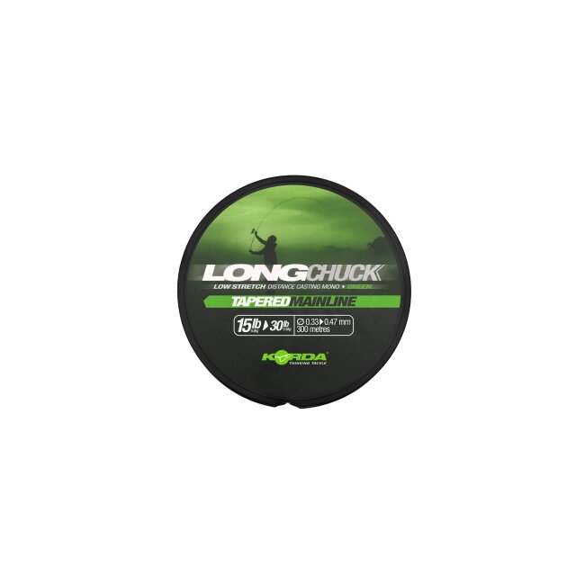 Korda LongChuck Tapered Mainline Green 15-30lb/0.33-0.47mm