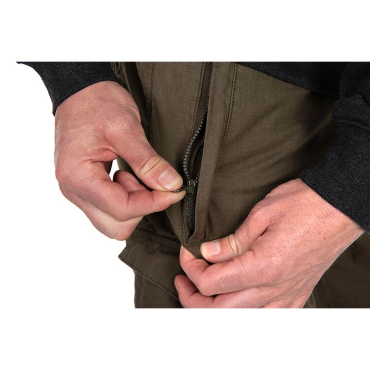 Fox Collection Lightweight Cargo Trouser - Green/Black - 2XL