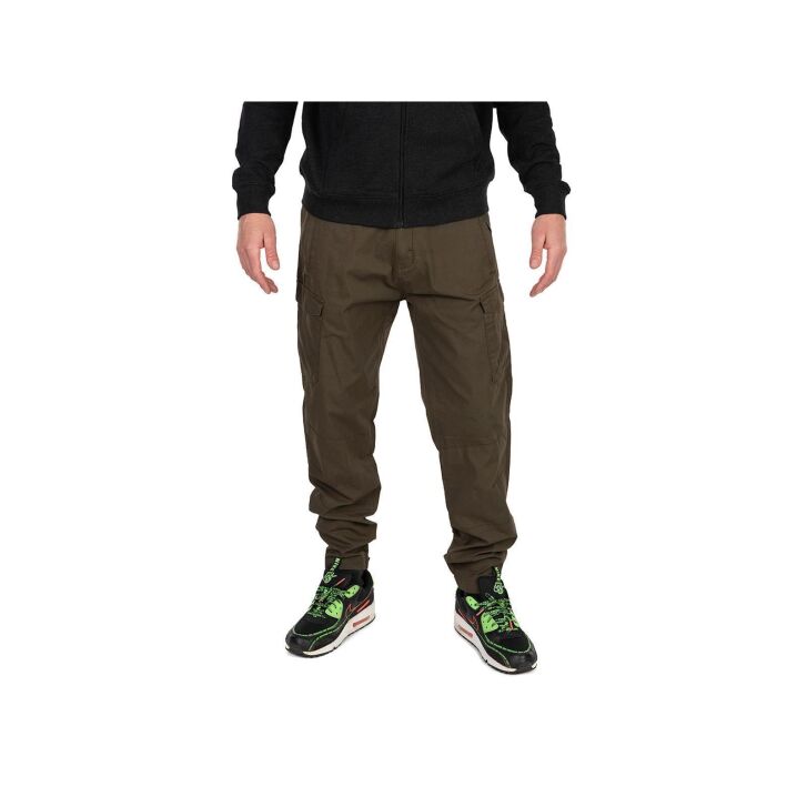 Fox Collection Lightweight Cargo Trouser - Green/Black - S
