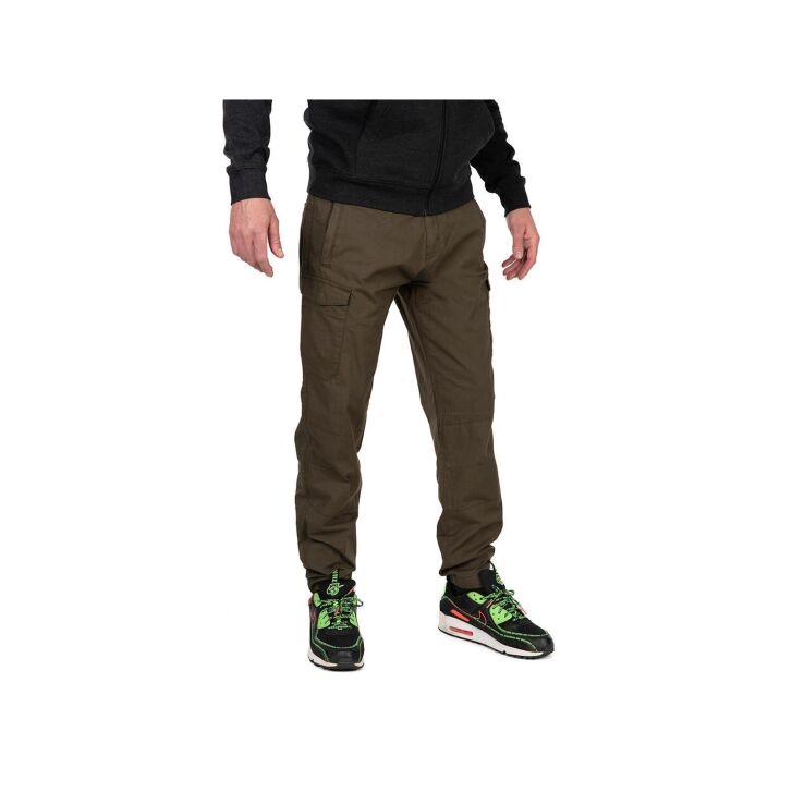 Fox Collection Lightweight Cargo Trouser - Green/Black - S