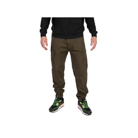 Fox Collection Lightweight Cargo Trouser - Green/Black - S