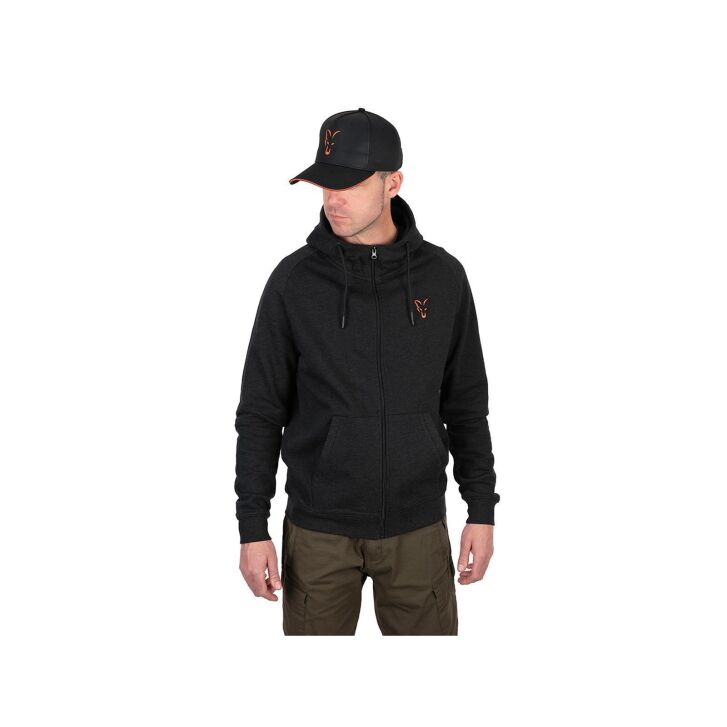 Fox Collection Lightweight Hoody - Black/Orange - M
