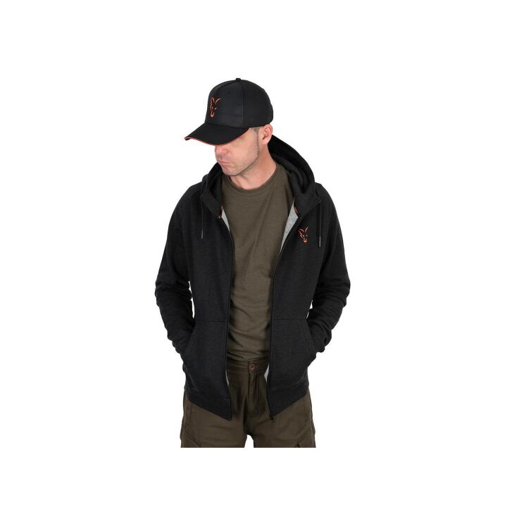 Fox Collection Lightweight Hoody - Black/Orange - M