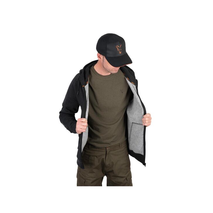 Fox Collection Lightweight Hoody - Black/Orange - M