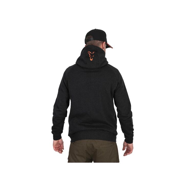 Fox Collection Lightweight Hoody - Black/Orange - S