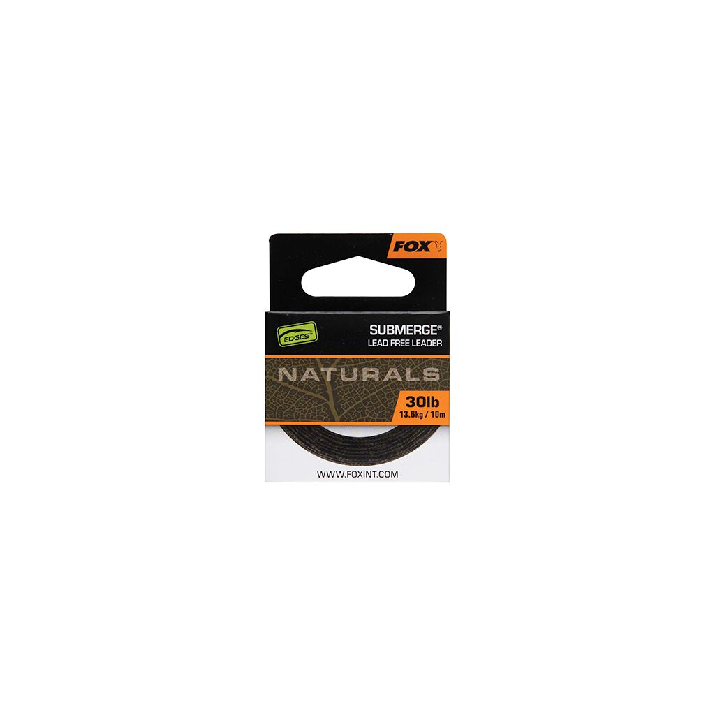Fox EDGES Naturals Submerge Leader x10m 40lb/18.1k