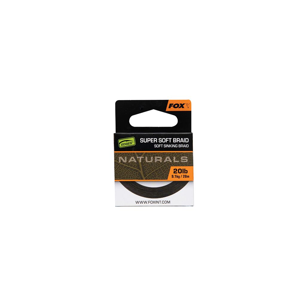 Fox EDGES Naturals Soft Braid hooklength 20m 20lb