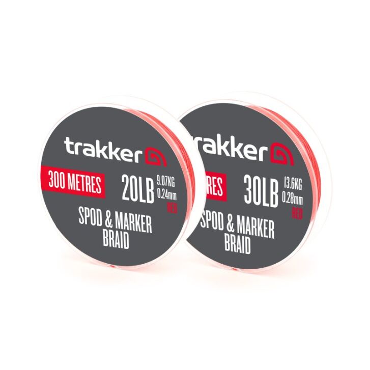 Trakker Spod Marker Braid (20lb)(9.07kg)(0.24mm)(300m)(Red)