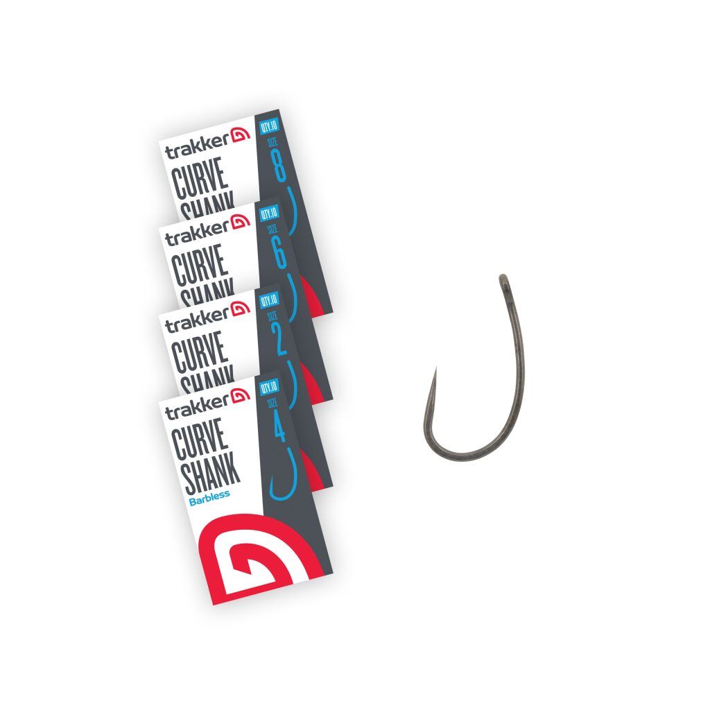 Trakker Curve Shank Hooks Size 6 (Barbless)