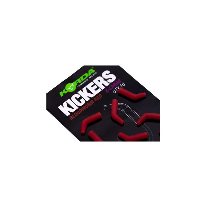Korda Kickers X-Large Bloodworm Red