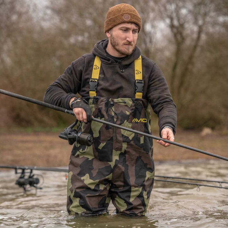 Avid 420D Camo Chest Waders Size 7 (EU 41)