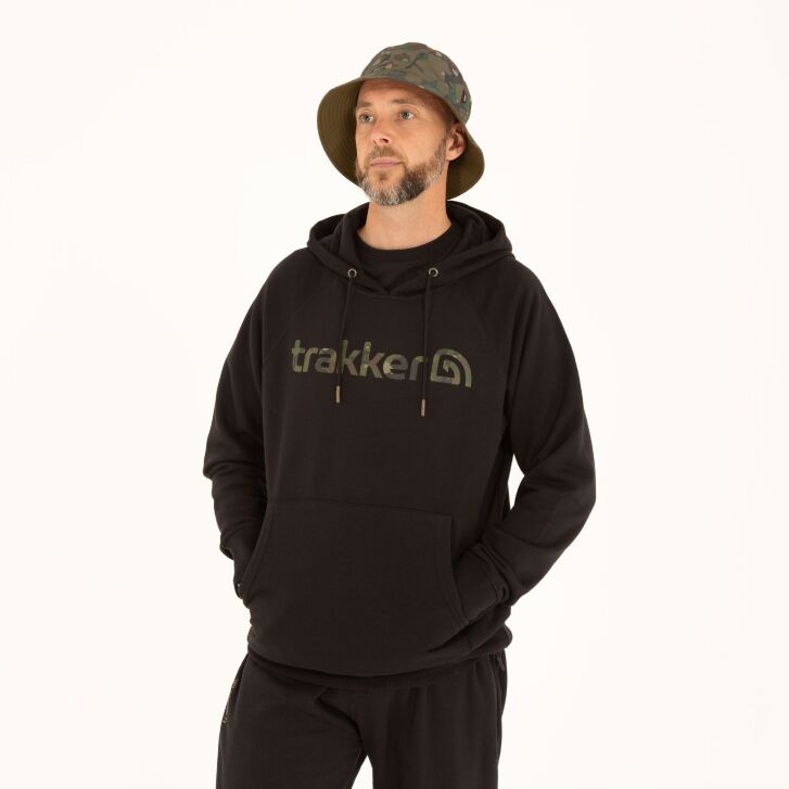 Trakker CR Logo Hoody Black Camo - Medium