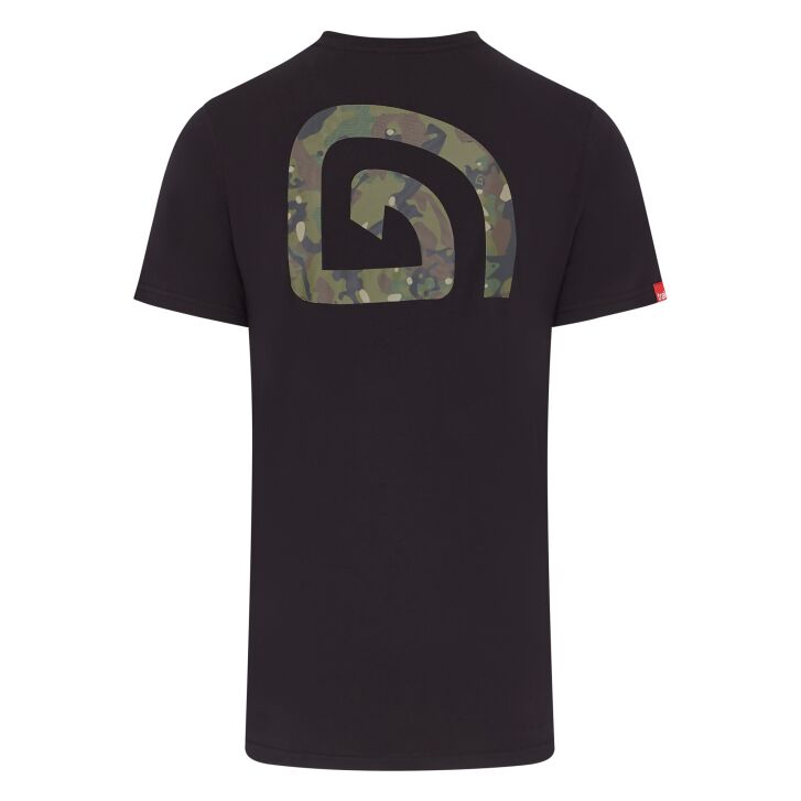 Trakker CR Logo T-Shirt Black Camo - XXL
