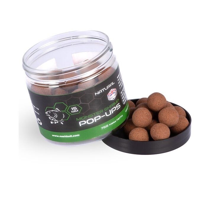 Nash Monster Shrimp Pop Ups 12mm 75g Natural