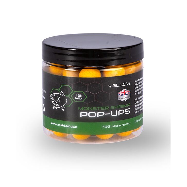 Nash Monster Shrimp Pop Ups 12mm 75g Natural