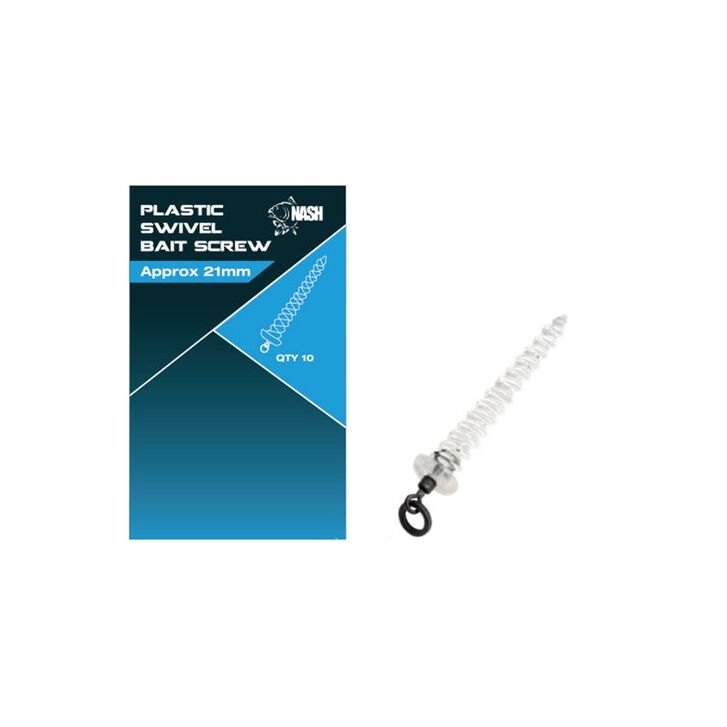 Nash Plastic Swivel Bait Screw 13mm