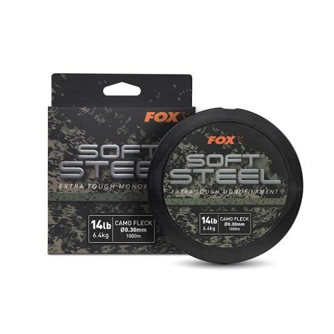 Fox Soft Steel Fleck Camo Mono 14lb (6.4kg) 0.30mm x 1000m