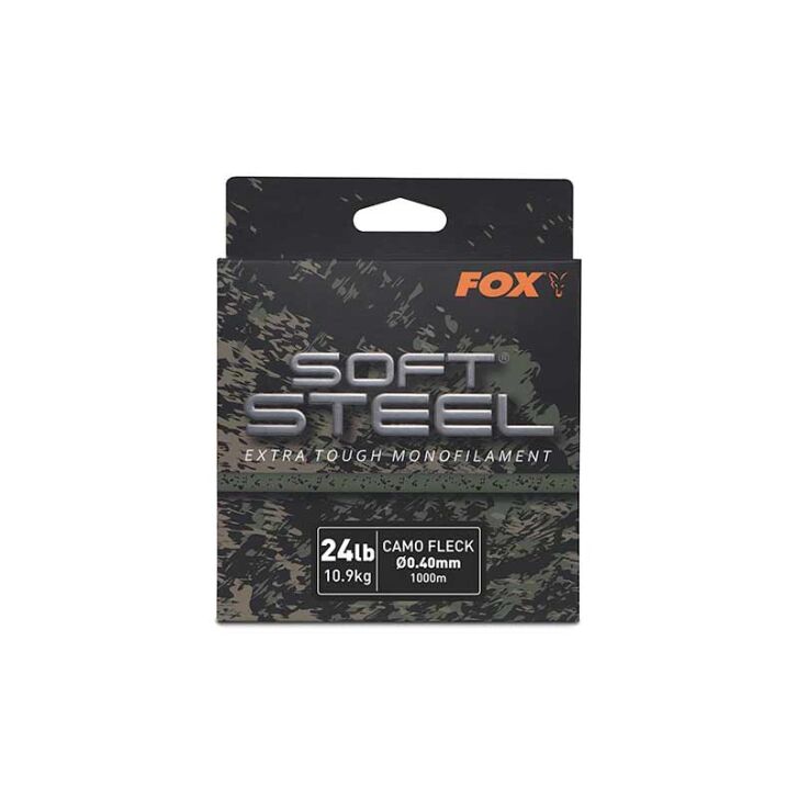 Fox Soft Steel Fleck Camo Mono 24lb (10.9kg) 0.40mm x 1000m