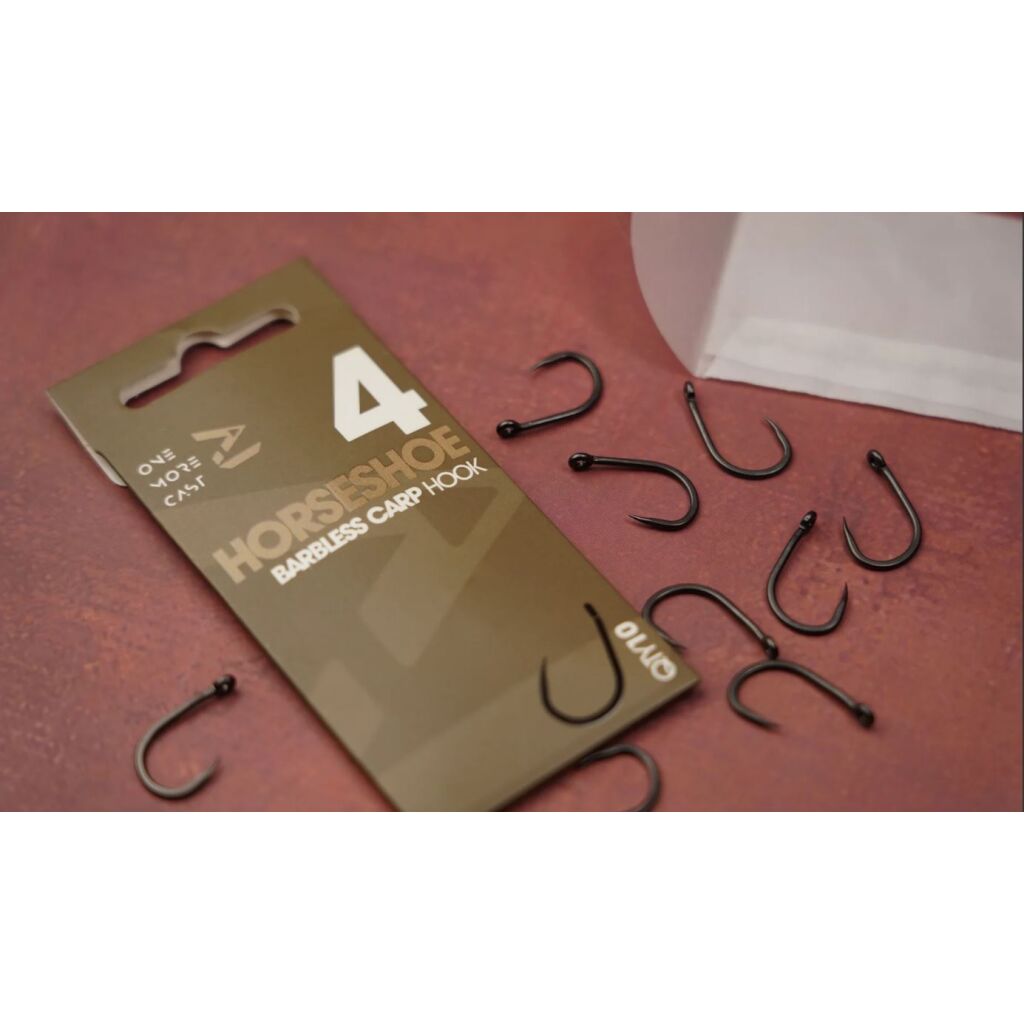 One More Cast Horseshoe Hooks Barbless Size 8 | Haken
