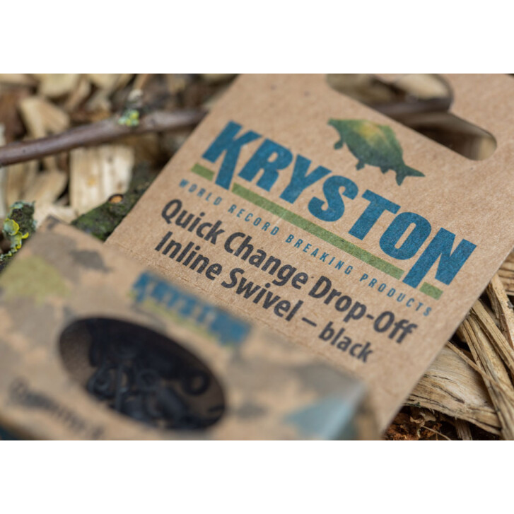 Kryston Quick Change Drop-Off Inline Swivel black #7, 8pc