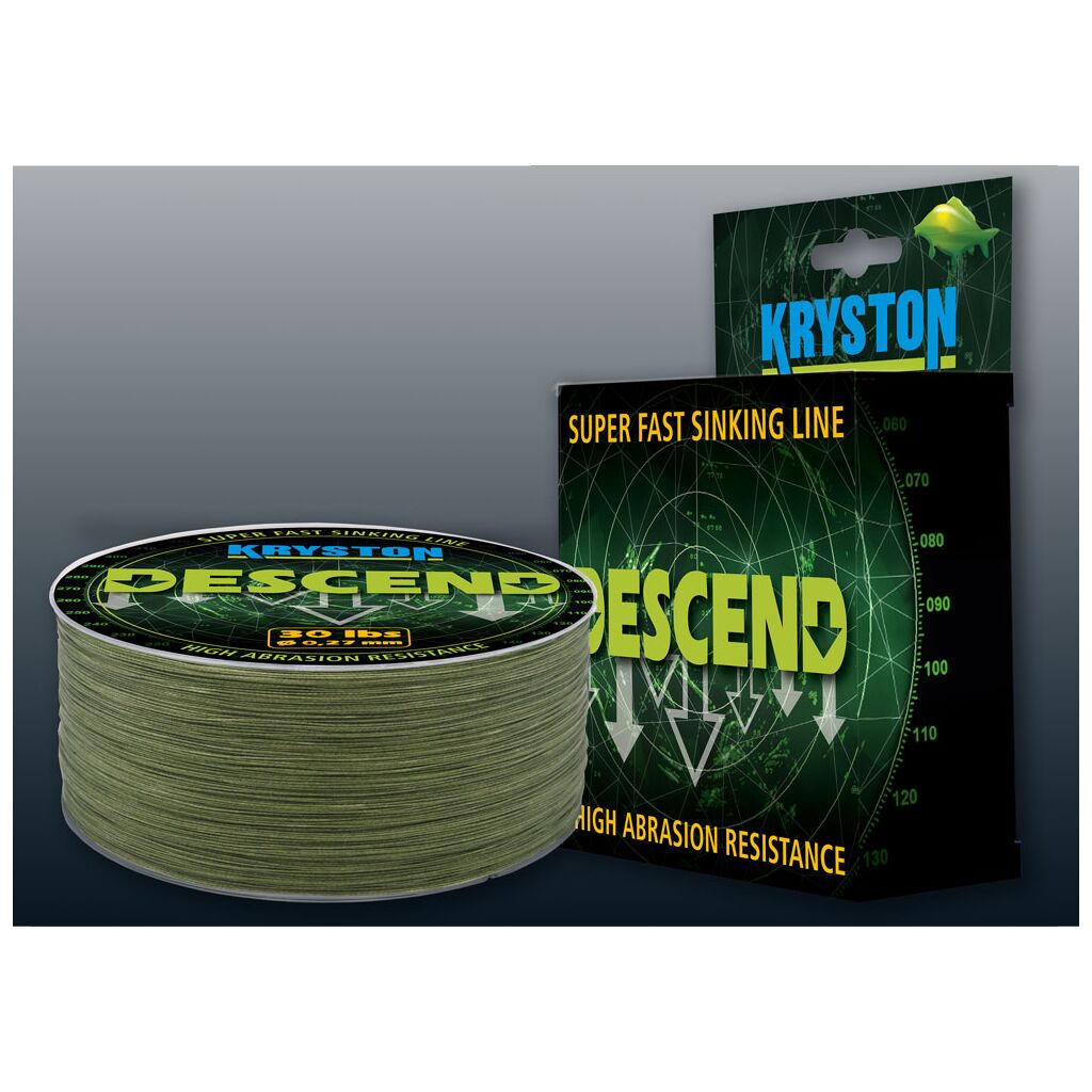 Kryston Descend sink.mainline braid, olive-mud SB 600m 30lb / 0,27mm