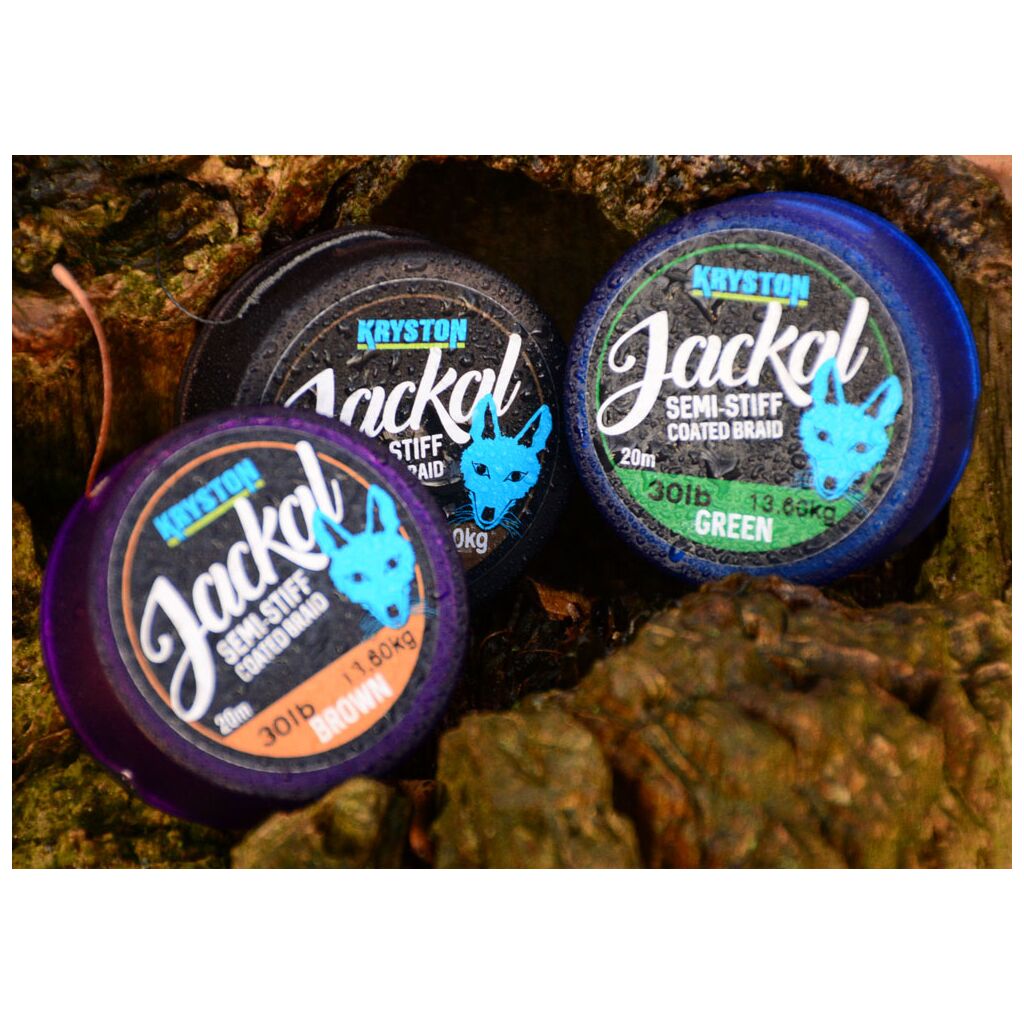 Kryston Jackal Semi-Stiff Coated 20m 20lb B.Green