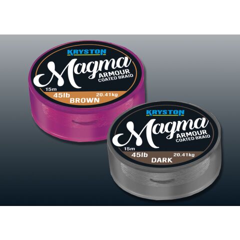 Kryston 15m 45lb Magma Armour Coated DarkSilt