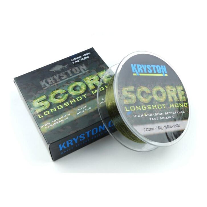 Kryston Score Longshot Mono 0,26mm / 11,8lb 1000m dark-brown