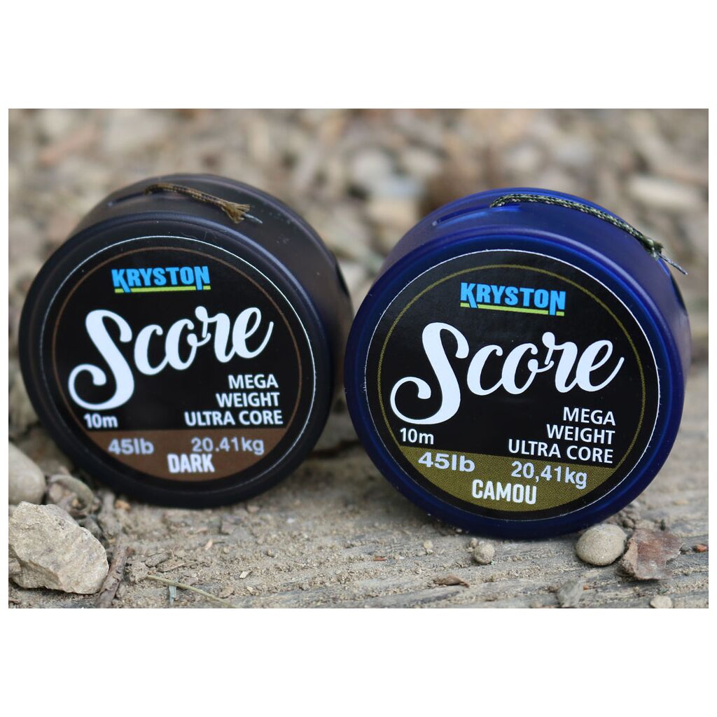 Kryston 10m 25lb Score Heavyweight Leadcore Muddy brown