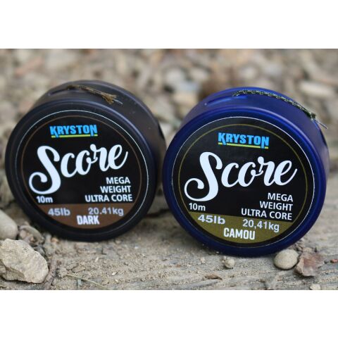 Kryston 10m 35lb Score Heavyweight Leadcore Muddy brown