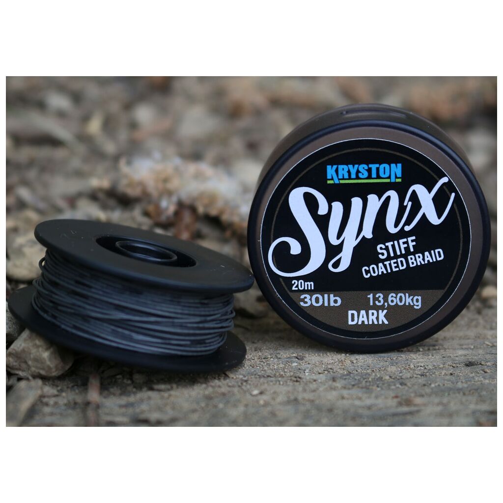 Kryston Synx Stiff Coated Braid Brown 20m 20lb