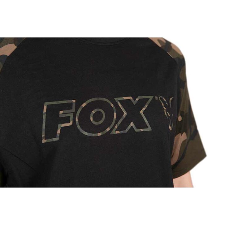 Fox Black / Camo Outline Tshirt 3XL