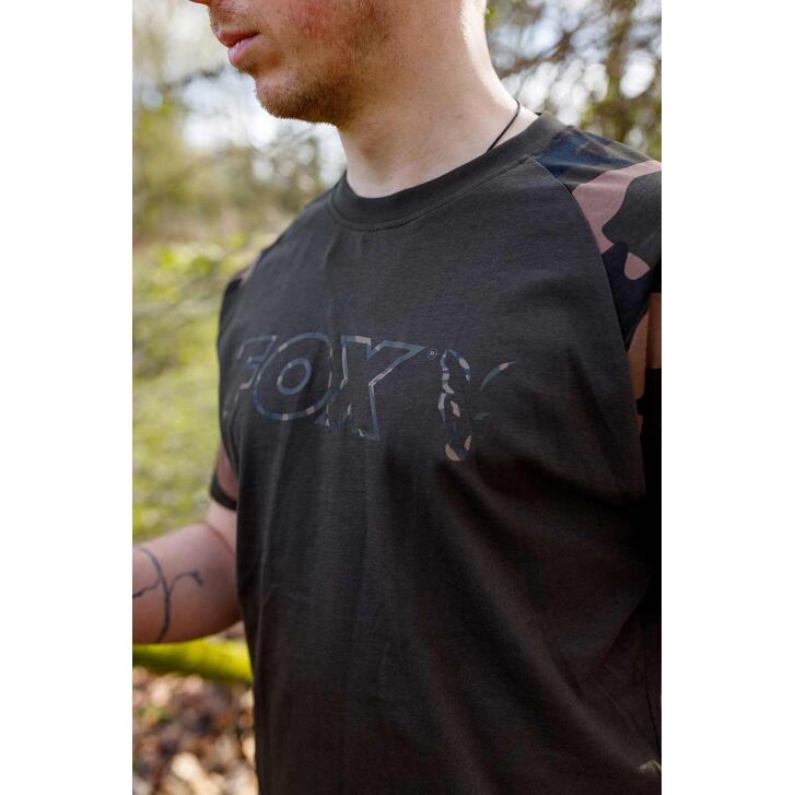 Fox khaki / Camo Outline Tshirt Large