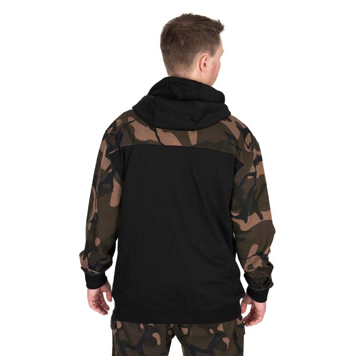 Fox LW BLack / Camo Split Zip Hoody MEDIUM